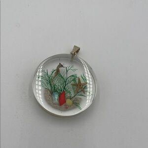 Beach-Themed Resin Pendant